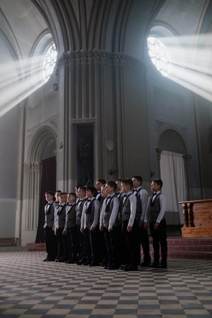 an instruction for singers to all perform together an instruction for singers to all perform together